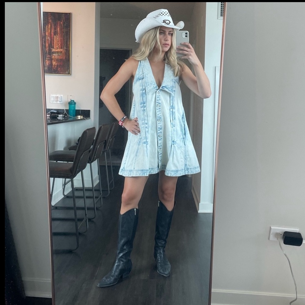Free People denim dress